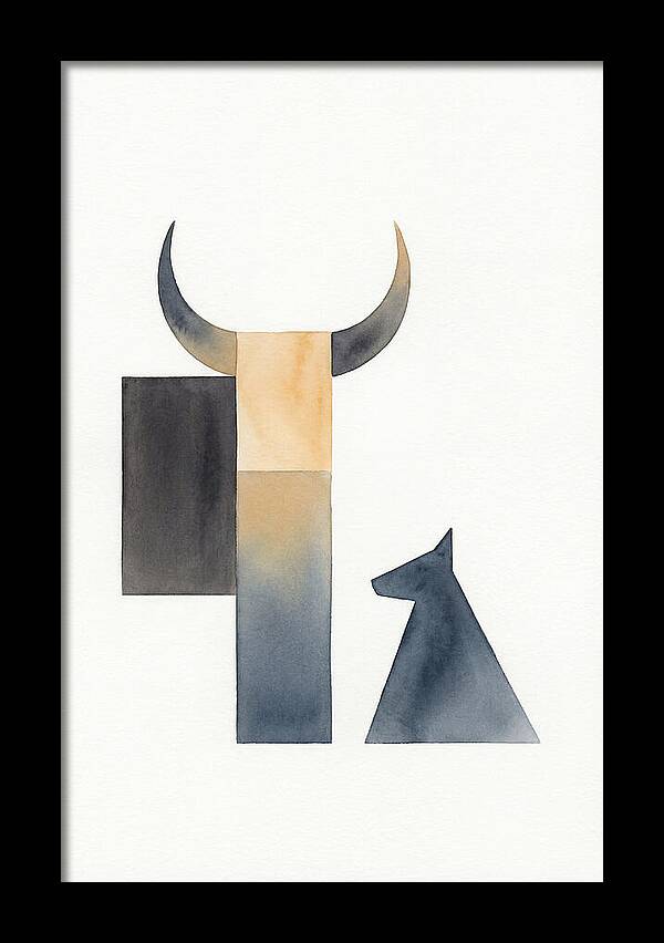 Goat Minimalist Composition