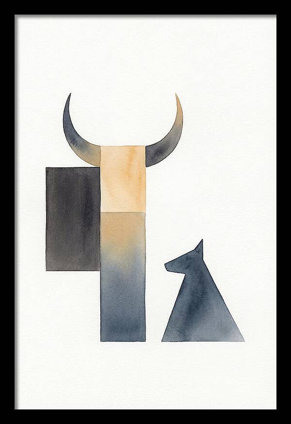 Goat Minimalist Composition