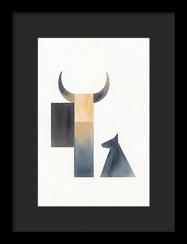 Goat Minimalist Composition