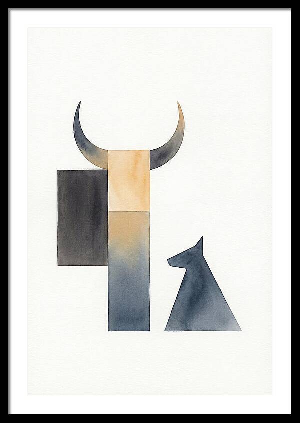 Goat Minimalist Composition