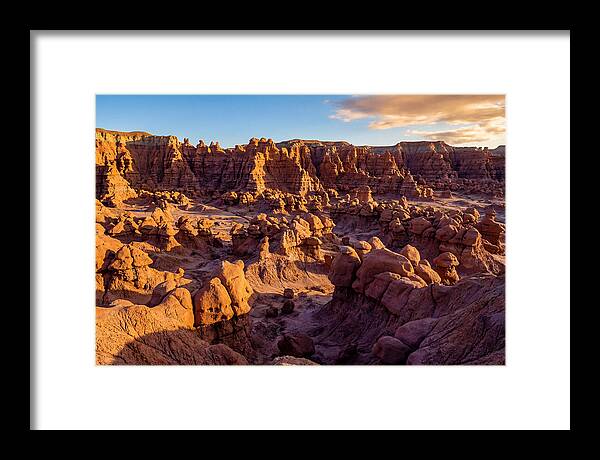 Goblin Valley Formations At Sunset