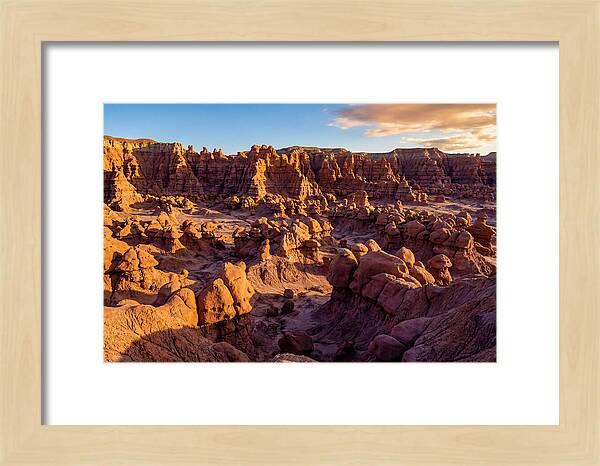 Goblin Valley Formations At Sunset