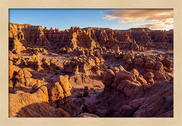 Goblin Valley Formations At Sunset