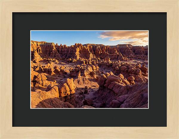 Goblin Valley Formations At Sunset