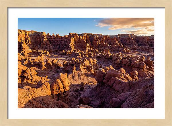Goblin Valley Formations At Sunset