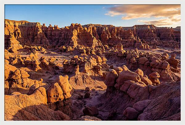 Goblin Valley Formations At Sunset