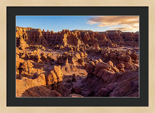 Goblin Valley Formations At Sunset
