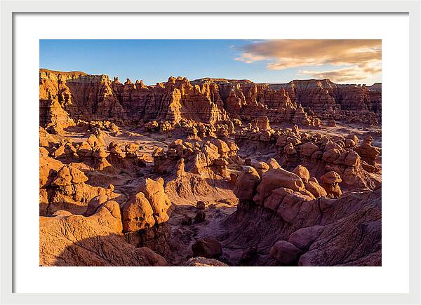 Goblin Valley Formations At Sunset