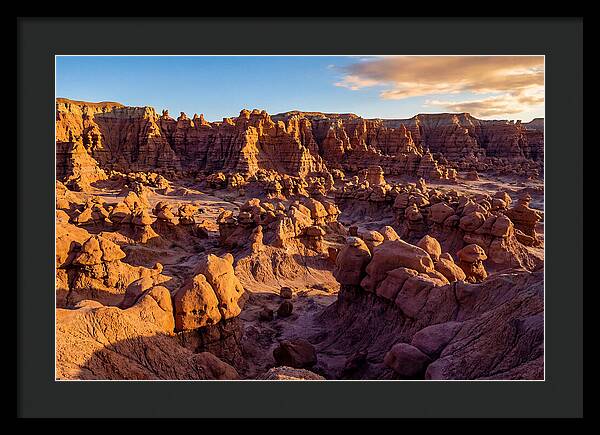 Goblin Valley Formations At Sunset