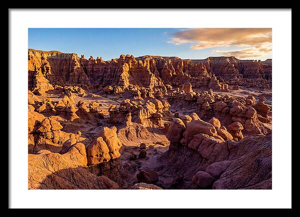 Goblin Valley Formations At Sunset