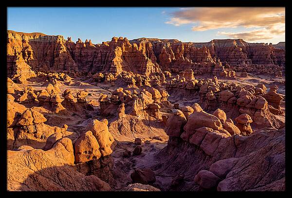 Goblin Valley Formations At Sunset