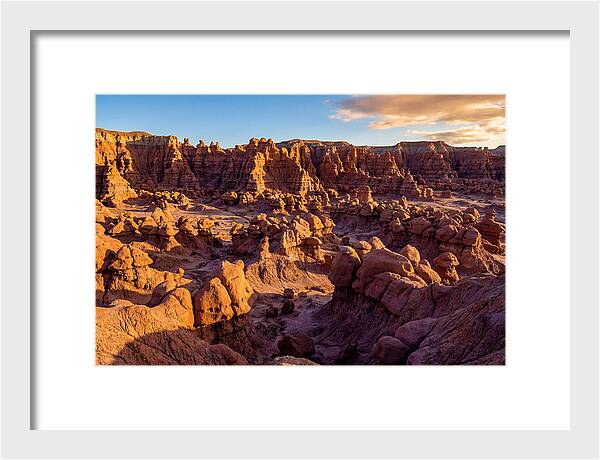 Goblin Valley Formations At Sunset