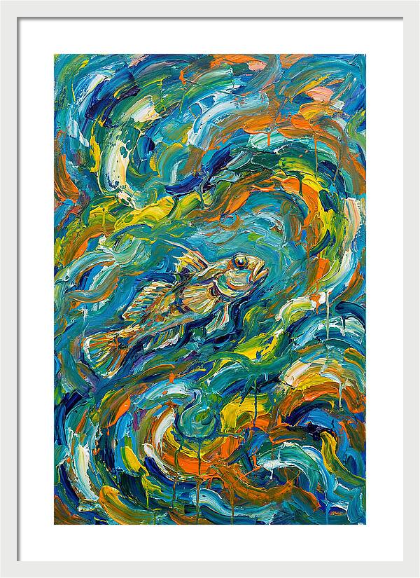 Goby In Vibrant Swirls