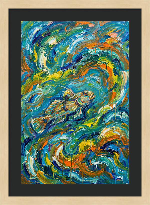 Goby In Vibrant Swirls