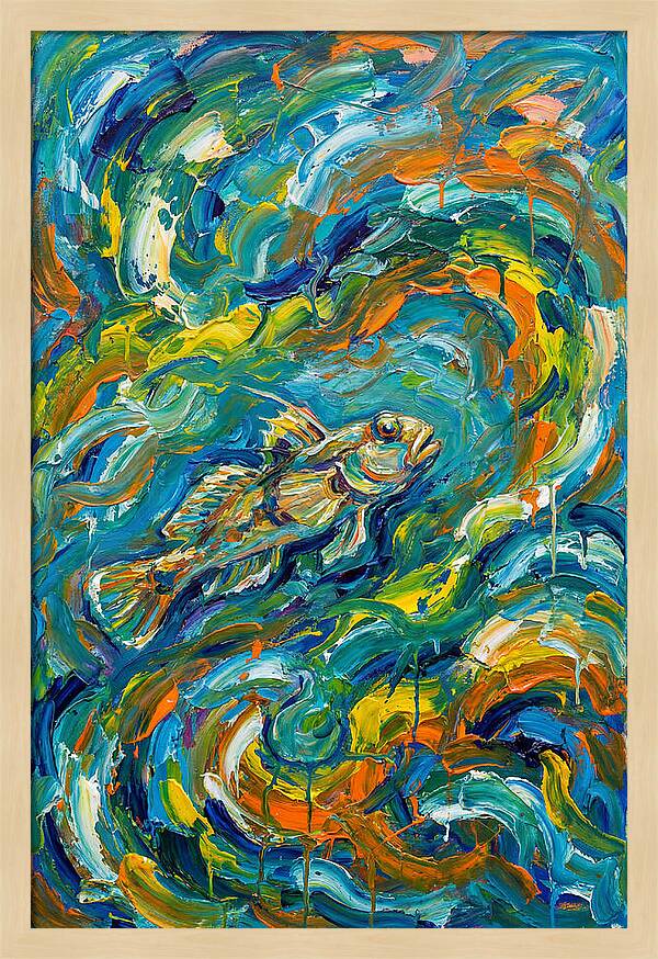 Goby In Vibrant Swirls