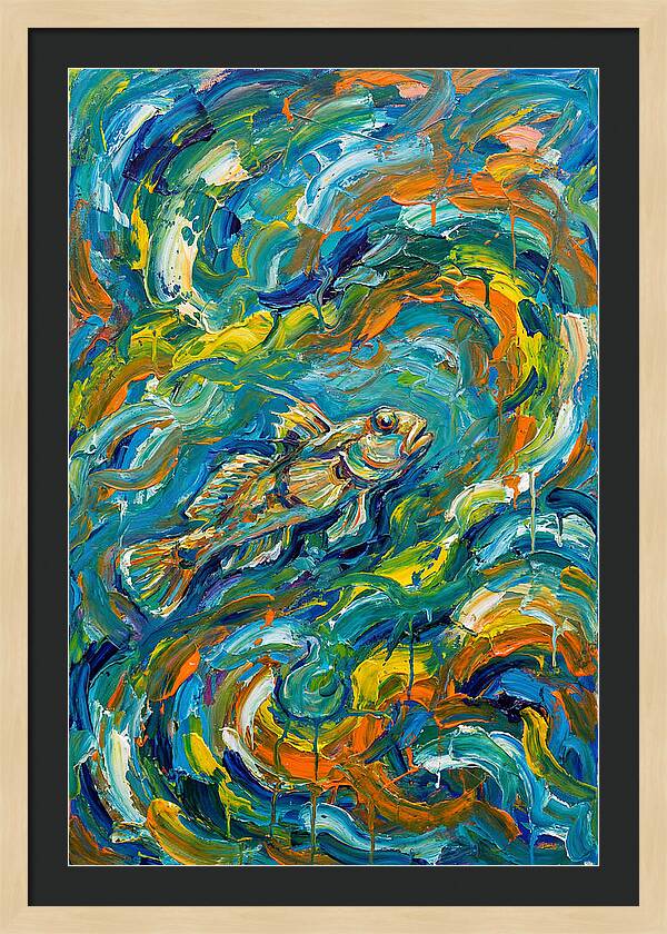 Goby In Vibrant Swirls