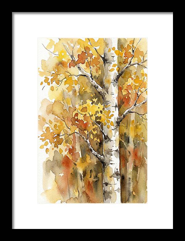 Golden Aspens Under Autumn Sun