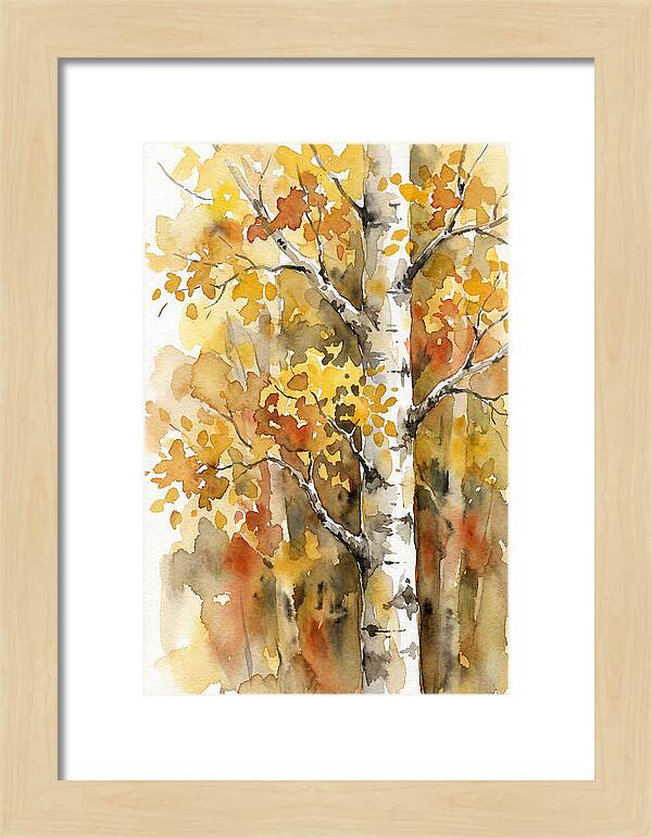 Golden Aspens Under Autumn Sun