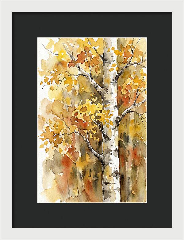 Golden Aspens Under Autumn Sun