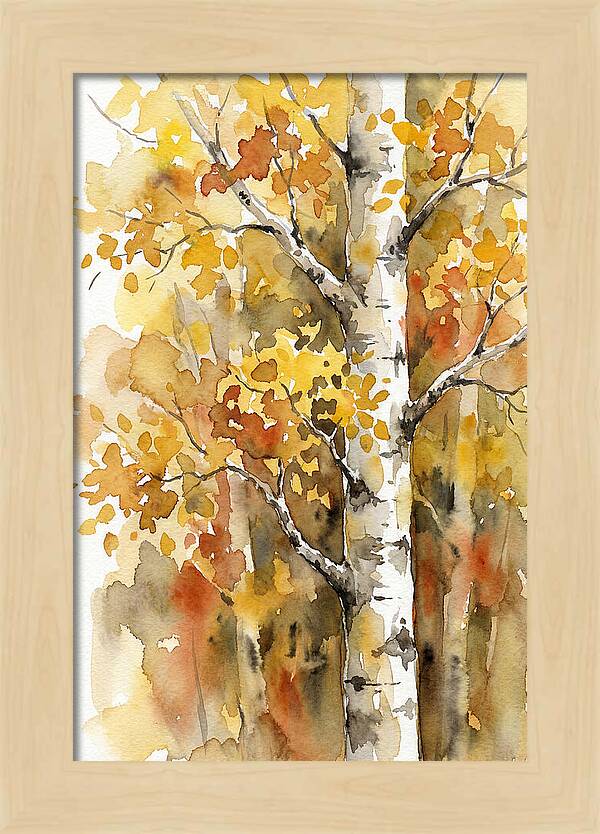 Golden Aspens Under Autumn Sun