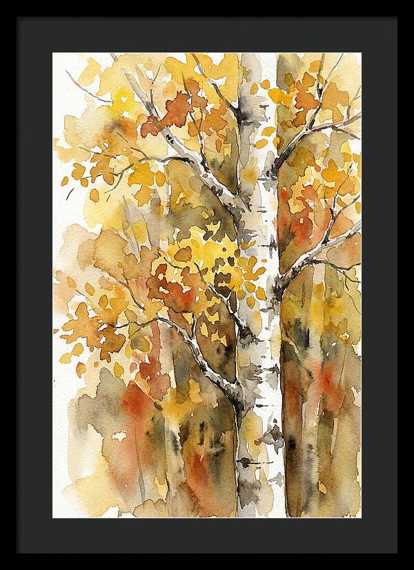 Golden Aspens Under Autumn Sun
