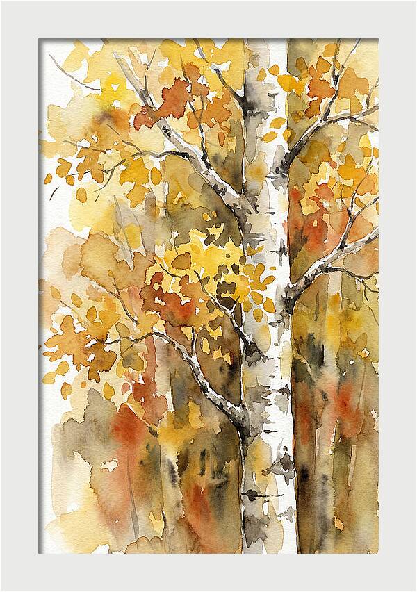 Golden Aspens Under Autumn Sun