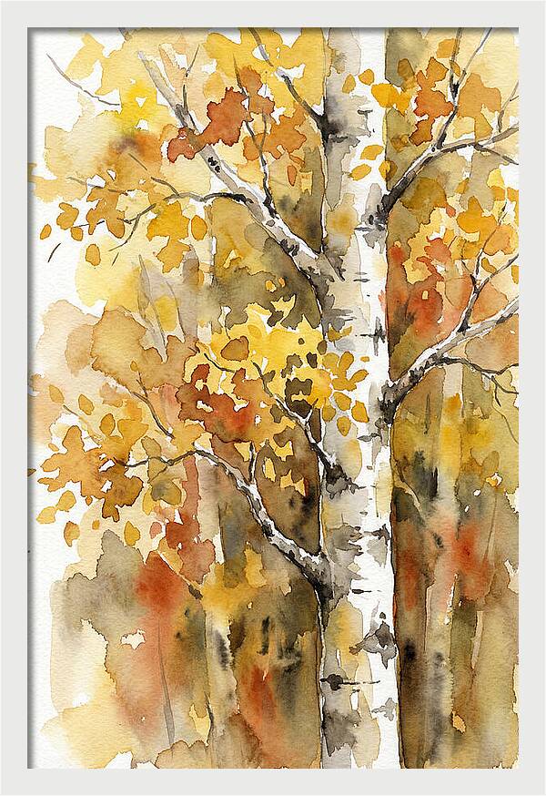 Golden Aspens Under Autumn Sun