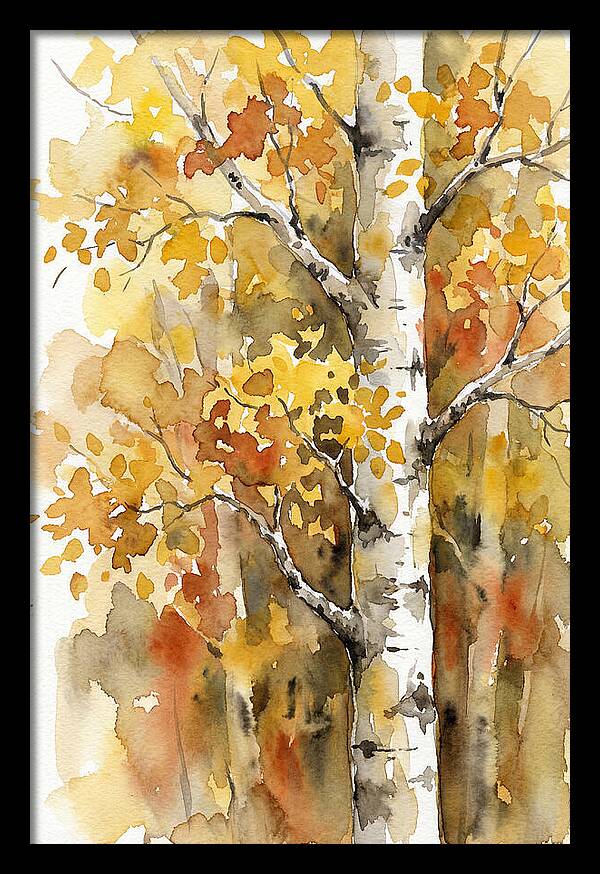 Golden Aspens Under Autumn Sun