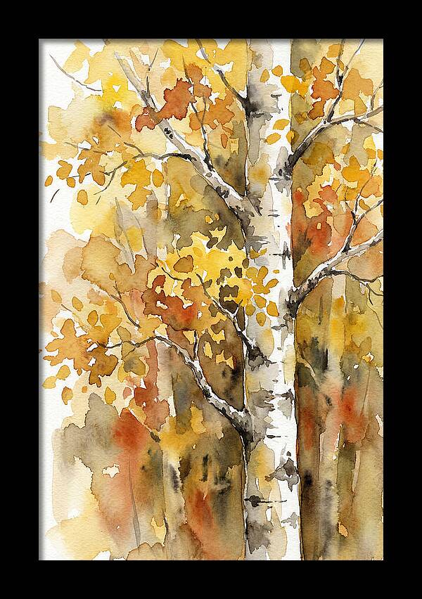 Golden Aspens Under Autumn Sun