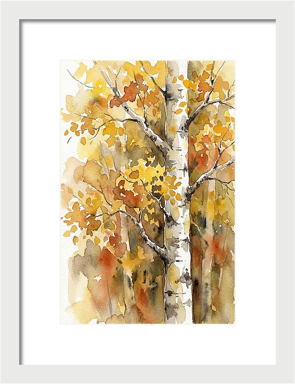 Golden Aspens Under Autumn Sun