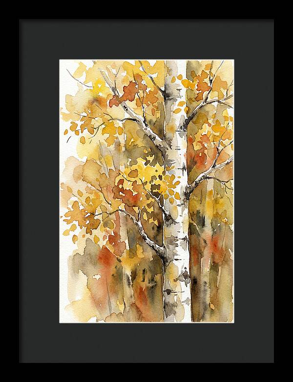 Golden Aspens Under Autumn Sun