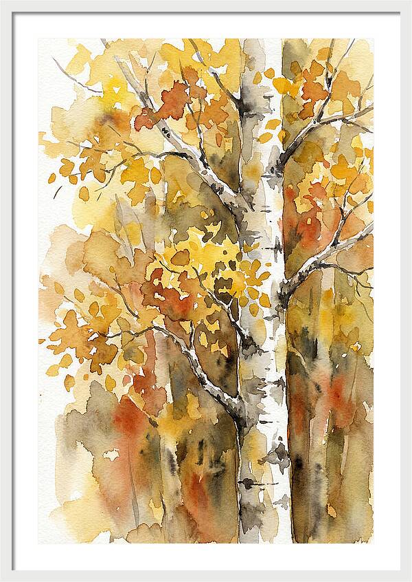 Golden Aspens Under Autumn Sun