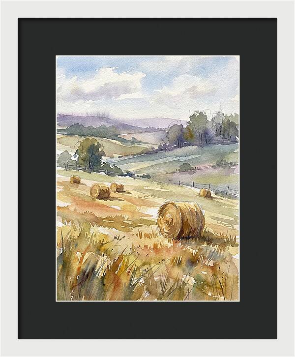 Golden Bales Under Open Skies