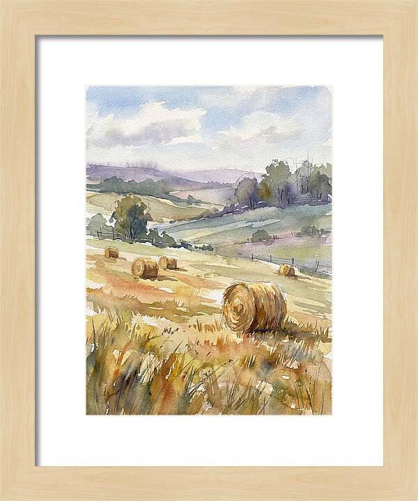 Golden Bales Under Open Skies