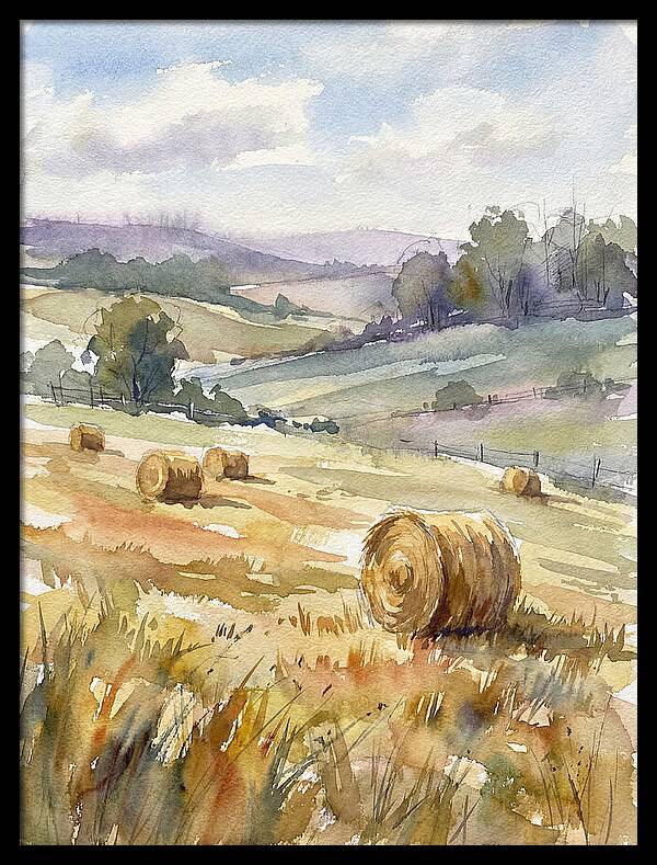 Golden Bales Under Open Skies