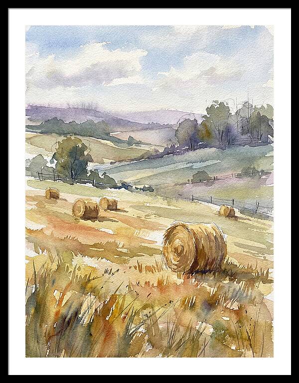 Golden Bales Under Open Skies
