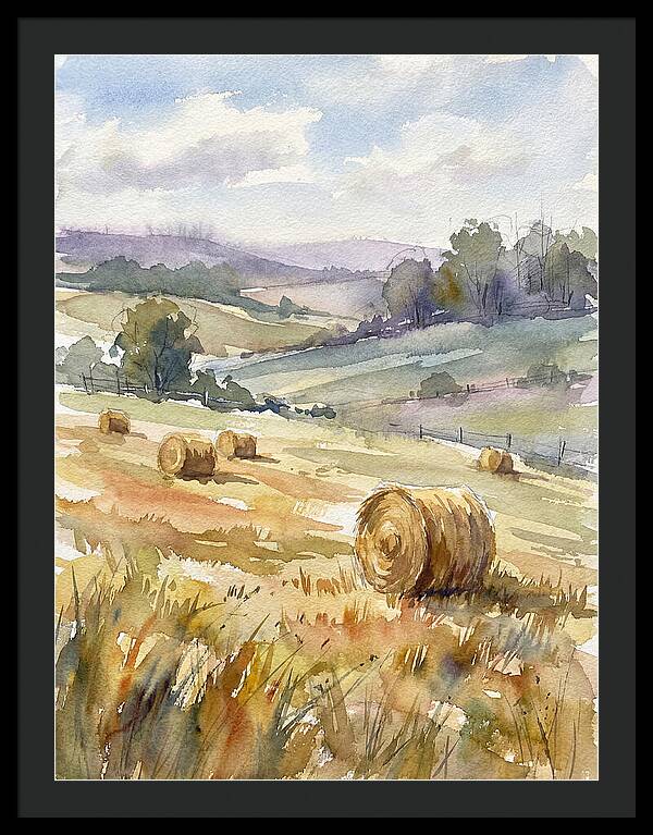 Golden Bales Under Open Skies
