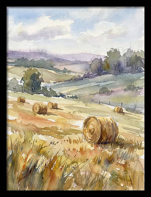 Golden Bales Under Open Skies
