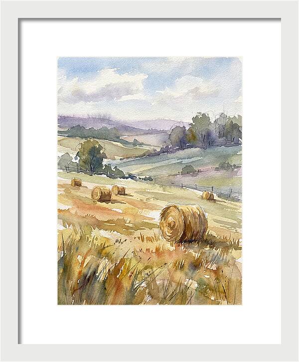 Golden Bales Under Open Skies