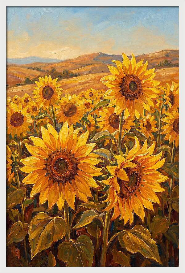 Golden Blooms In Tranquility