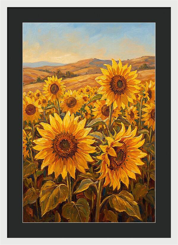 Golden Blooms In Tranquility