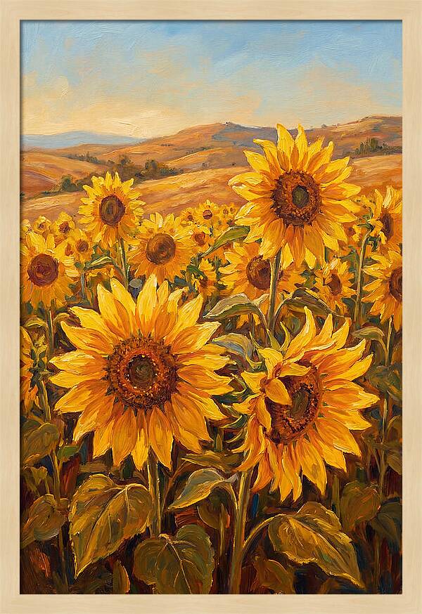 Golden Blooms In Tranquility