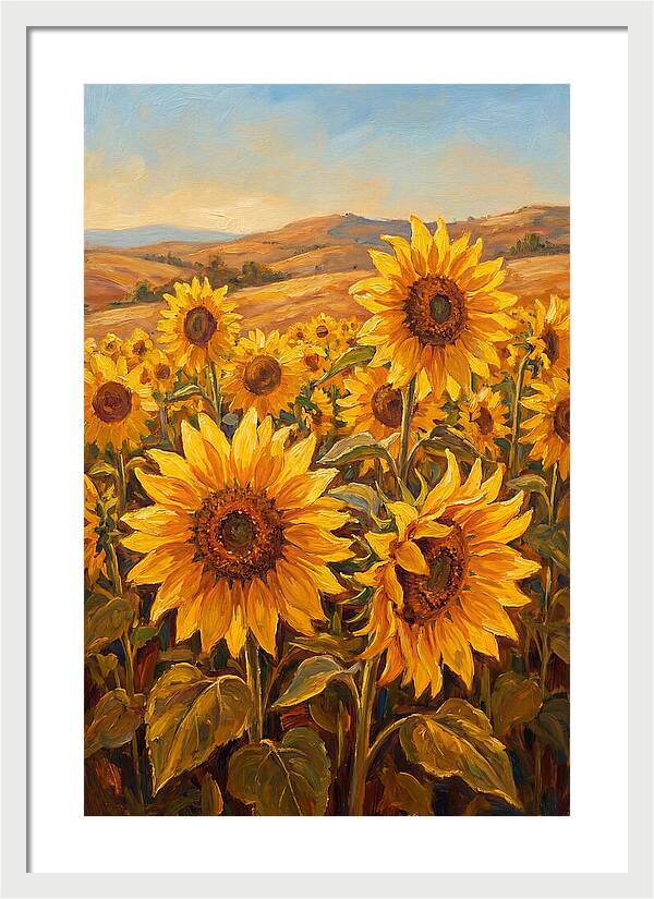 Golden Blooms In Tranquility