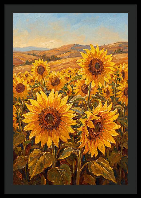 Golden Blooms In Tranquility