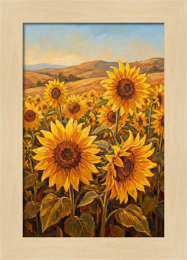 Golden Blooms In Tranquility