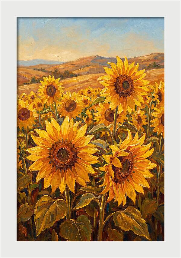 Golden Blooms In Tranquility
