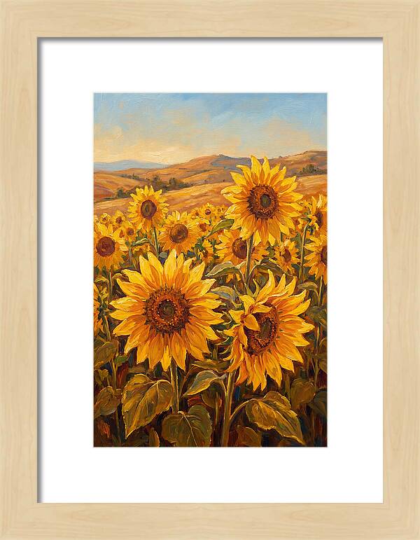 Golden Blooms In Tranquility