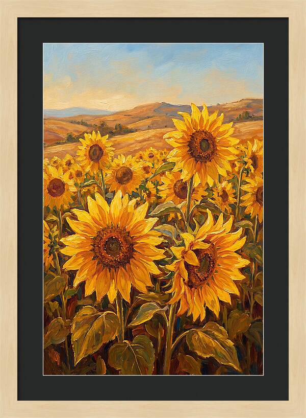 Golden Blooms In Tranquility