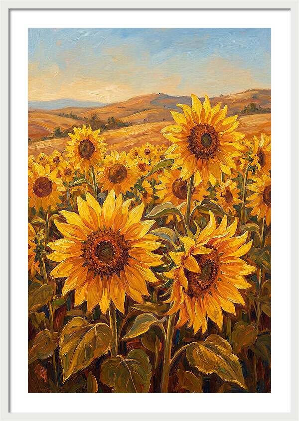 Golden Blooms In Tranquility