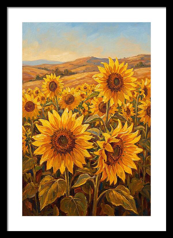 Golden Blooms In Tranquility